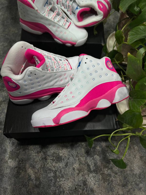 نایک ایر جردن ۱۳ صورتی Nike air jordan 13 white pink - Image 2