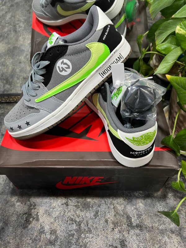 نایک ایر جردن ۱ بدون ساق تراویس اسکات مانستر Nike air jordan 1 low Travis Scott Monster Hoonigan - Image 4