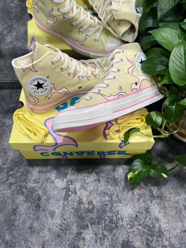 کانورس ساقدار چاک ۷۰ گلف Converse all star chuck 70 Golf yellow flame - Image 2