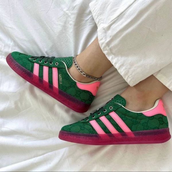 آدیداس گزل گوچی سبز Adidas Gazelle Sean