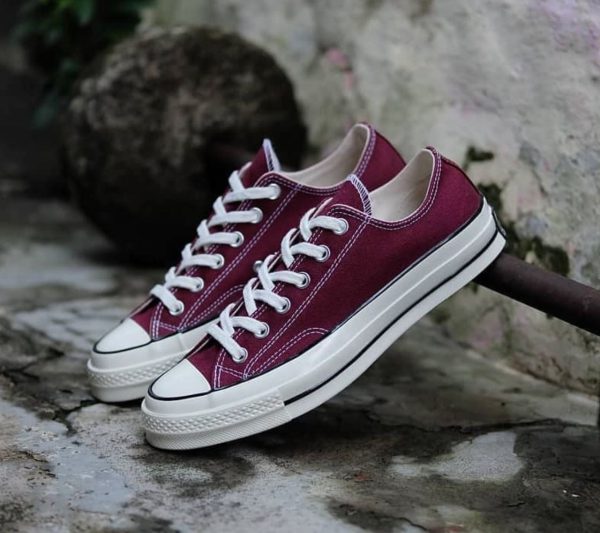 کانورس بدون ساق ۱۹۷۰ زرشکی Converse all star 1970 low maroon