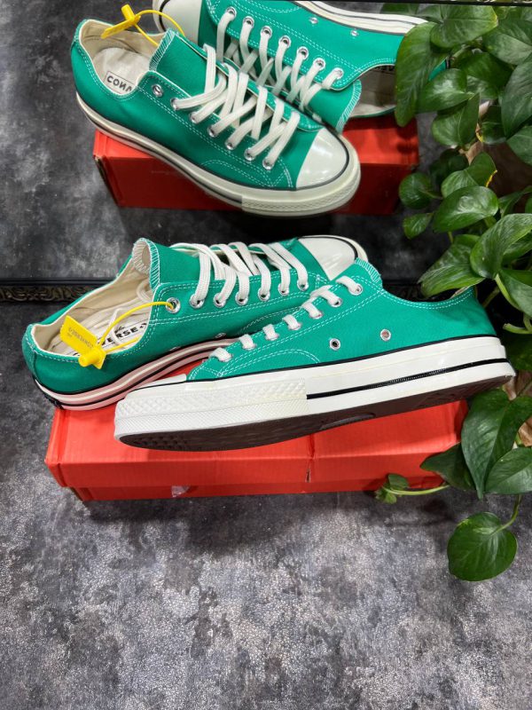 کانورس بدون ساق ۱۹۷۰ سبز آبی Converse all star 1970 low blue Green - Image 2