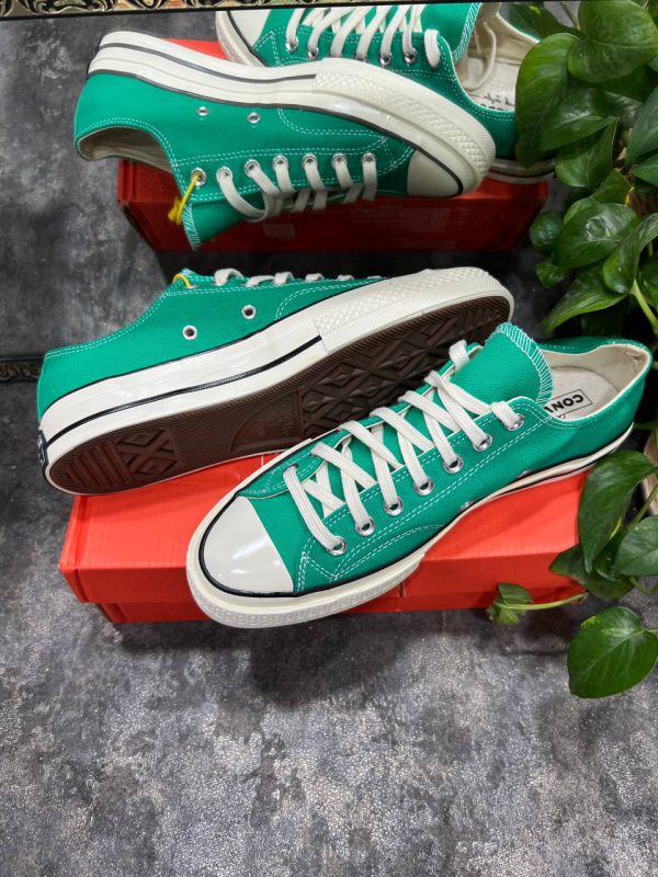 کانورس بدون ساق ۱۹۷۰ سبز آبی Converse all star 1970 low blue Green - Image 3