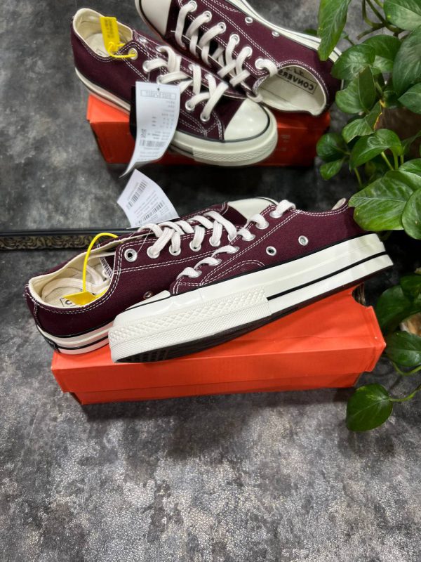 کانورس بدون ساق ۱۹۷۰ زرشکی Converse all star 1970 low maroon - Image 2