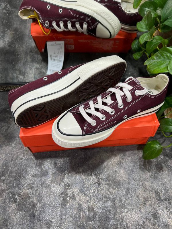 کانورس بدون ساق ۱۹۷۰ زرشکی Converse all star 1970 low maroon - Image 3