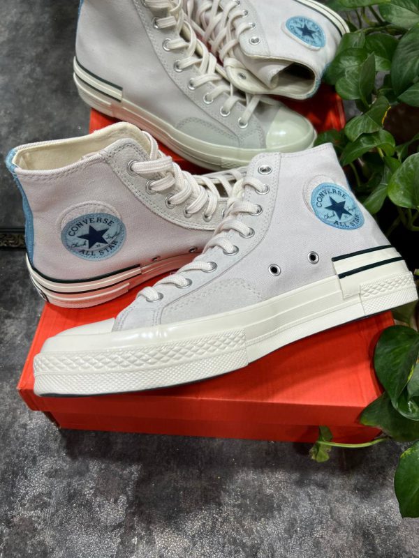 کانورس ساقدار ۷۰ های تاپ کرمی آبی Converse all star chuck 70 high top - Image 2