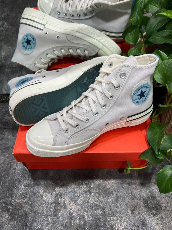 کانورس ساقدار ۷۰ های تاپ کرمی آبی Converse all star chuck 70 high top - Image 3