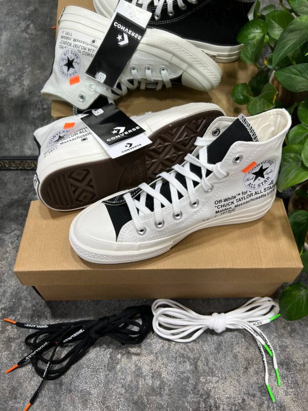 کانورس ساقدار آف وایت پارچه ای Converse all star off white - Image 6