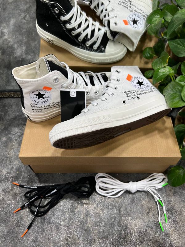 کانورس ساقدار آف وایت پارچه ای Converse all star off white - Image 3