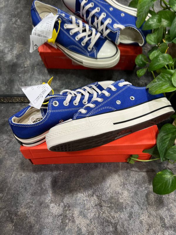 کانورس بدون ساق ۱۹۷۰ آبی کاربنی Converse all star 1970 low blue - Image 2