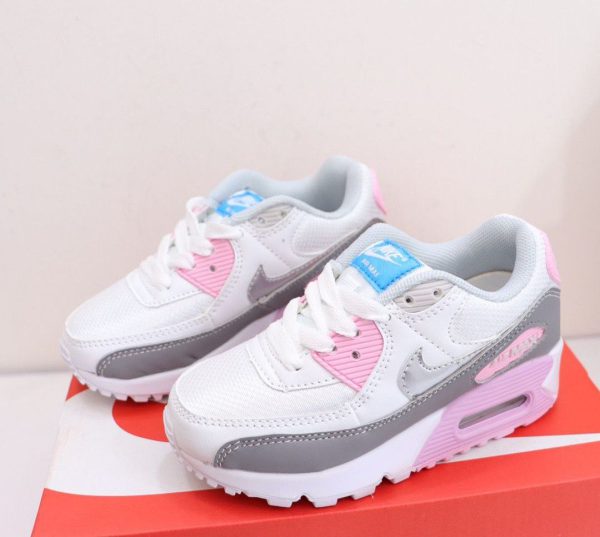 کتونی بچه گانه نایک ایرمکس ۹۰ سفید صورتی Nike Air Max 90