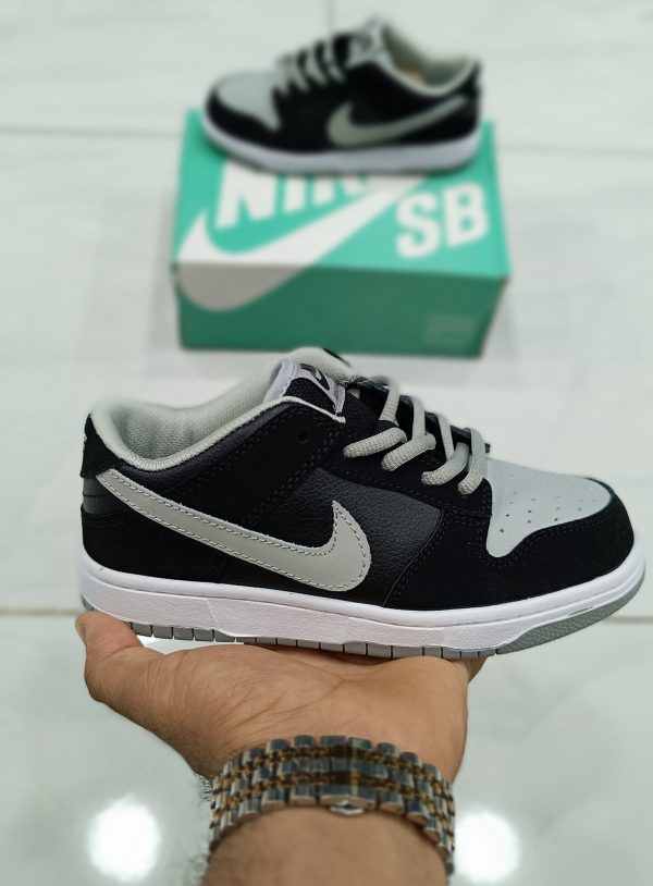 کتونی بچه گانه نایک اس بی دانک بدون ساق شادو طوسی Nike SB DUNK low - Image 2
