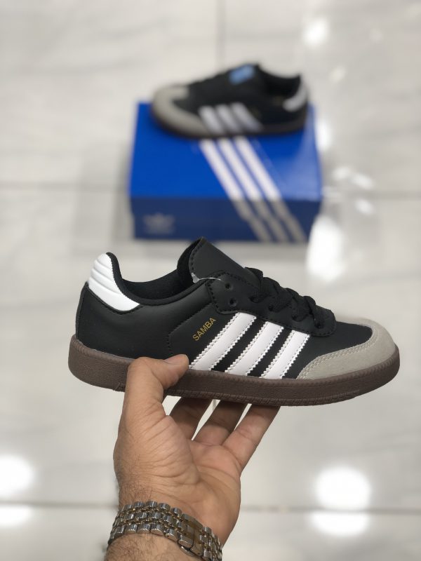 کتونی بچه گانه آدیداس سامبا مشکی قهوه ای Adidas SAMBA - Image 2