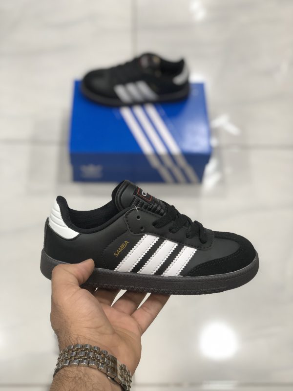 کتونی بچه گانه آدیداس سامبا تمام مشکی Adidas SAMBA - Image 2