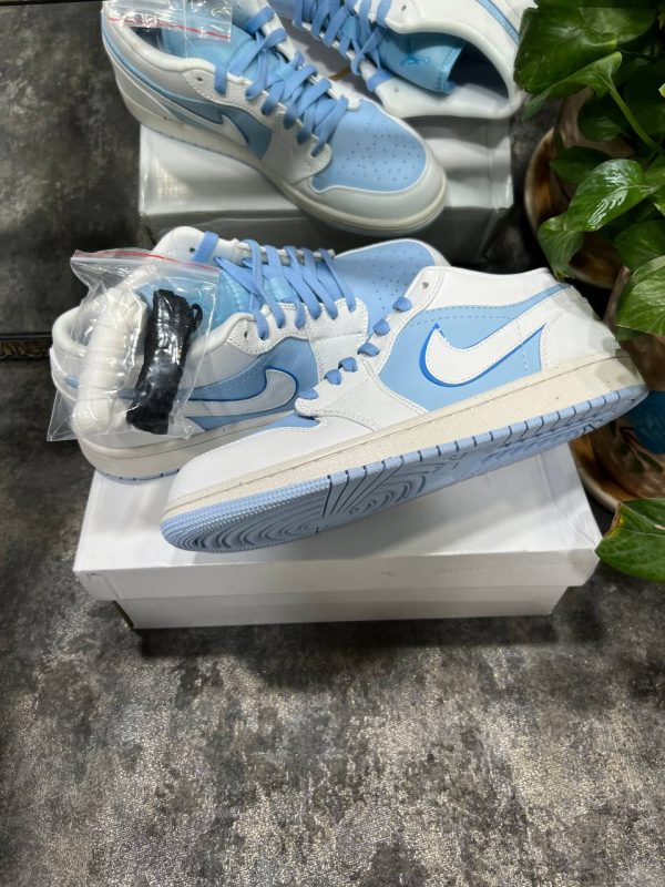 نایک ایر جردن ۱ بدون ساق آبی یخی Nike air jordan 1 low ice blue - Image 2