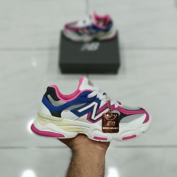 کتونی بچه گانه نیوبالانس ۹۰۶۰ صورتی آبی New balance 9060 - Image 2