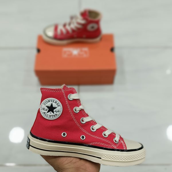 کتونی بچه گانه کانورس آلستار ساقدار قرمز Converse all star high - Image 2