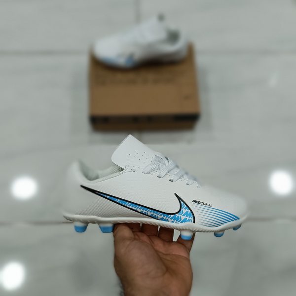 کتونی بچه گانه نایک فوتبال چمنی سفید Nike Football - Image 2