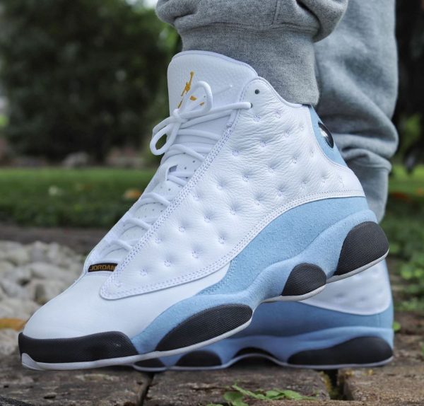 نایک ایر جردن ۱۳ آبی سفید Nike air jordan 13 Blue White