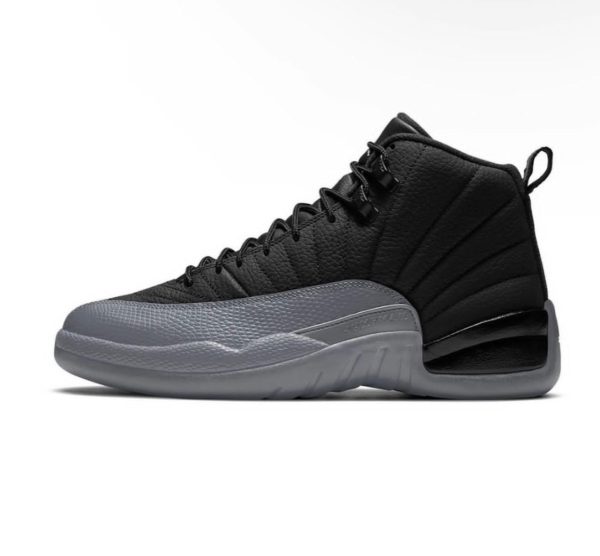 نایک ایر جردن ۱۲ طوسی مشکی Nike air jordan 12 black gray