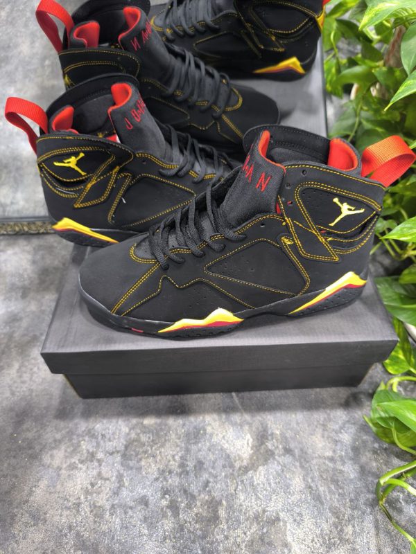 نایک ایر جردن ۷ سیتراس مشکی زرد Nike air jordan 7 Citrus - Image 3