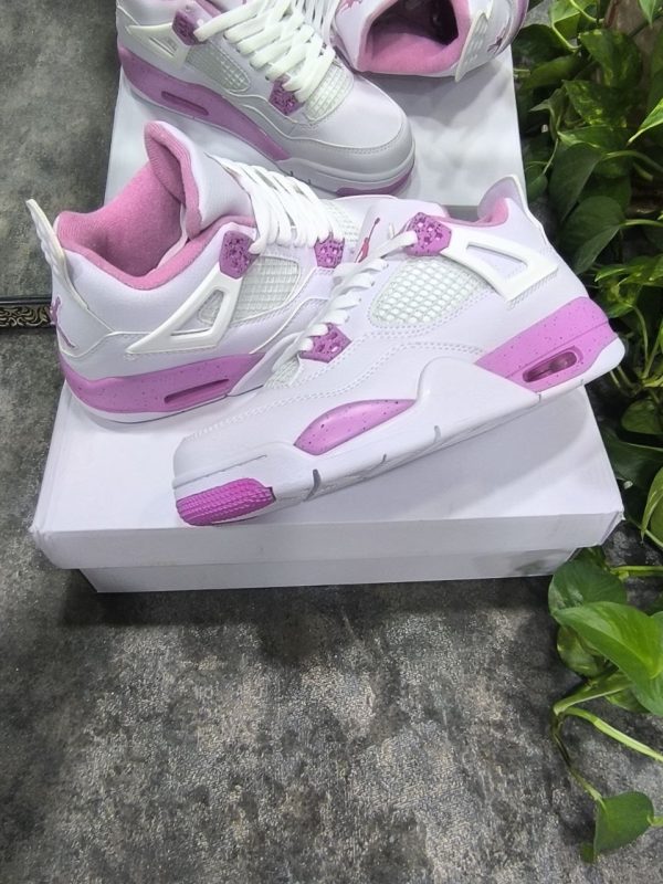 نایک ایر جردن ۴ سفید صورتی Nike air jordan 4 white pink - Image 2