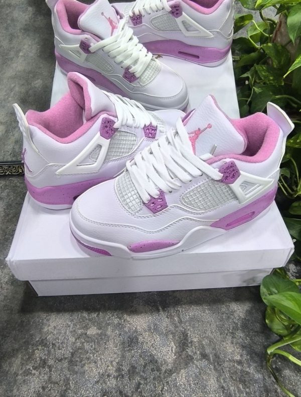 نایک ایر جردن ۴ سفید صورتی Nike air jordan 4 white pink - Image 3