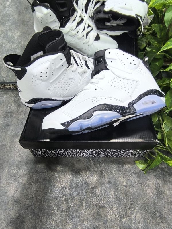 نایک ایر جردن ۶ تمام سفید Nike air jordan 6 white oreo - Image 2