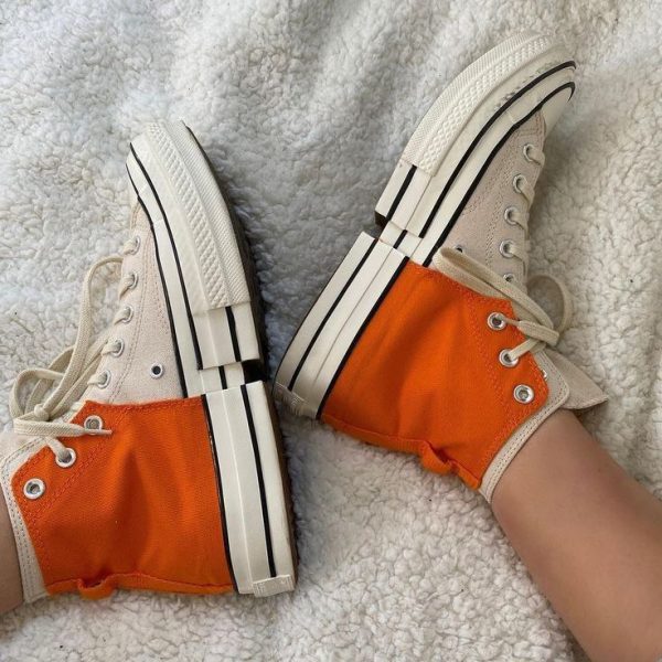 کانورس ساقدار آل استار ۱۹۷۰ ایکس فنگ چن ونگ نارنجی Converse 1970 X Feng Chen Weng orange