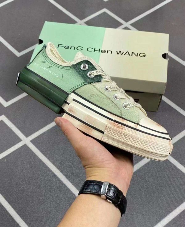 کانورس آل استار بدون ساق ایکس فنگ چن ونگ سبز Converse 1970 X Feng Chen Weng green