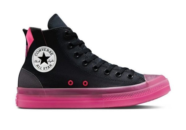 کانورس آل استار هایپر صورتی ژله‌ای Converse all star black hyper pink