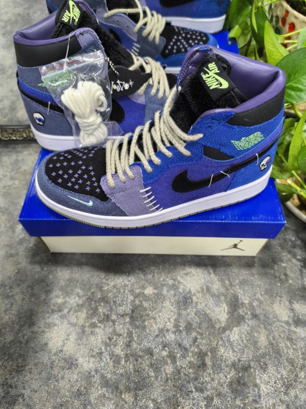 نایک ایر جردن ۱ ساقدار زیون وودو آبی Nike air jordan 1 high zion Voodo blue - Image 3