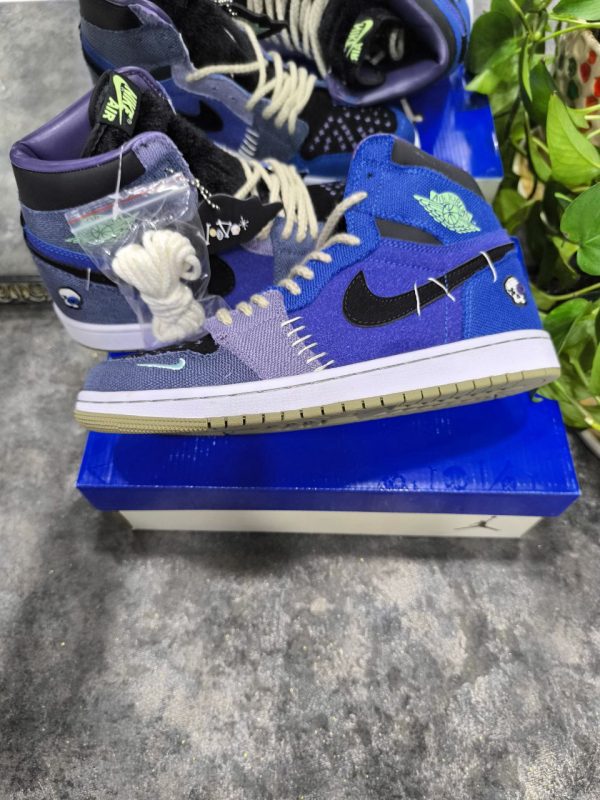 نایک ایر جردن ۱ ساقدار زیون وودو آبی Nike air jordan 1 high zion Voodo blue - Image 2