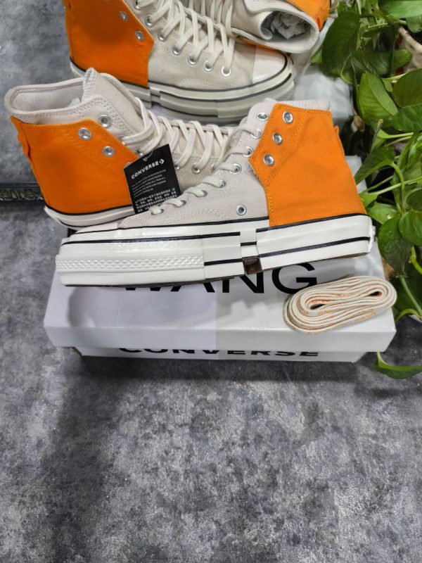 کانورس ساقدار آل استار ۱۹۷۰ ایکس فنگ چن ونگ نارنجی Converse 1970 X Feng Chen Weng orange - Image 2