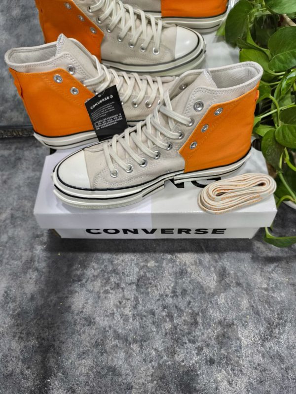 کانورس ساقدار آل استار ۱۹۷۰ ایکس فنگ چن ونگ نارنجی Converse 1970 X Feng Chen Weng orange - Image 3