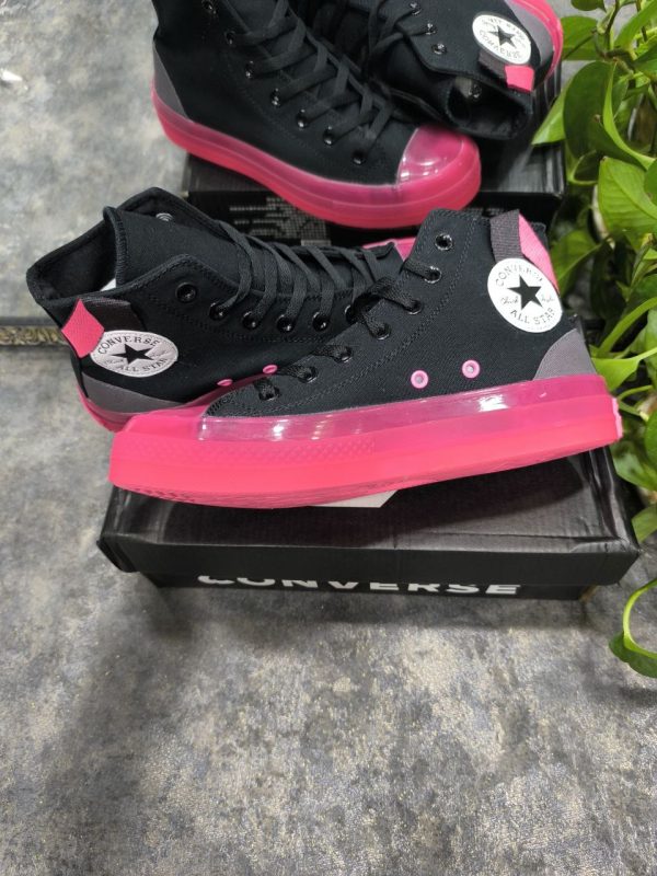 کانورس آل استار هایپر صورتی ژله‌ای Converse all star black hyper pink - Image 2