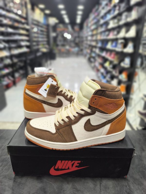 نایک ایر جردن ۱ ساقدار داست کلای نارنجی قهوه ای Nike air jordan 1 high Dusted Clay - Image 3