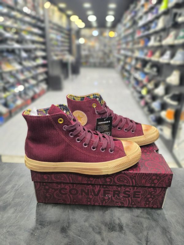 کانورس آل استار ساقدار چاک تیلور ویلی ونکا زرشکی Converse Chuck Taylor Willy Wonka - Image 2