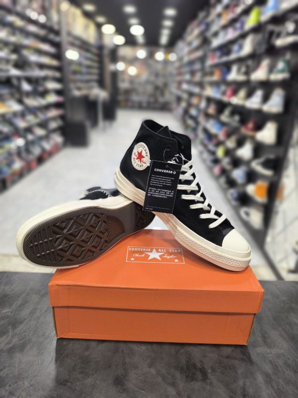 کانورس ساقدار چاک ۷۰ کرافت مشکی Converse Chuck 70 Crafted Leather High Black Egret - Image 3