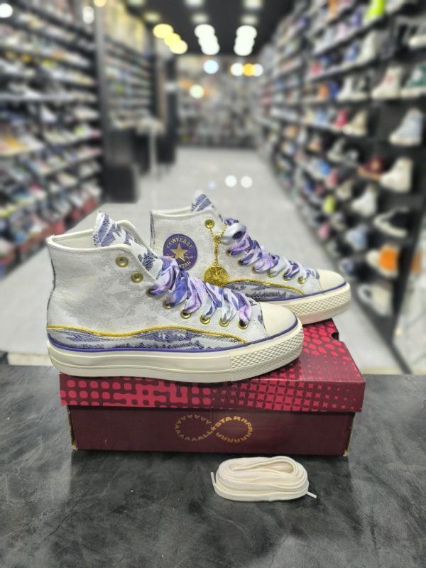 کانورس ساقدار آل استار چاک تیلور سفید بنفش Converse Chuck Taylor purple - Image 2
