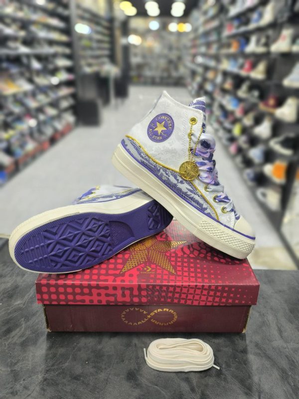 کانورس ساقدار آل استار چاک تیلور سفید بنفش Converse Chuck Taylor purple - Image 3