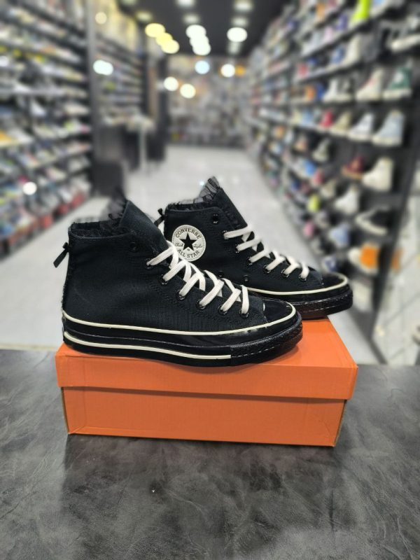 کانورس ساقدار چاک ۷۰ توری تمام مشکی Converse Chuck 70 Ruffles & Bows black - Image 2