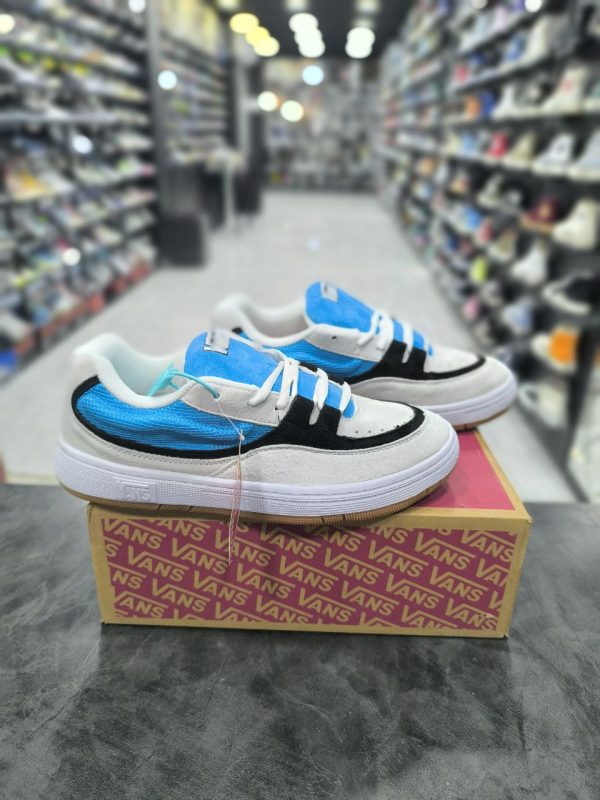 ونس بدون ساق سوپریم سفید آبی Vans Supreme x Skate Speed  White Blue Gum - Image 2