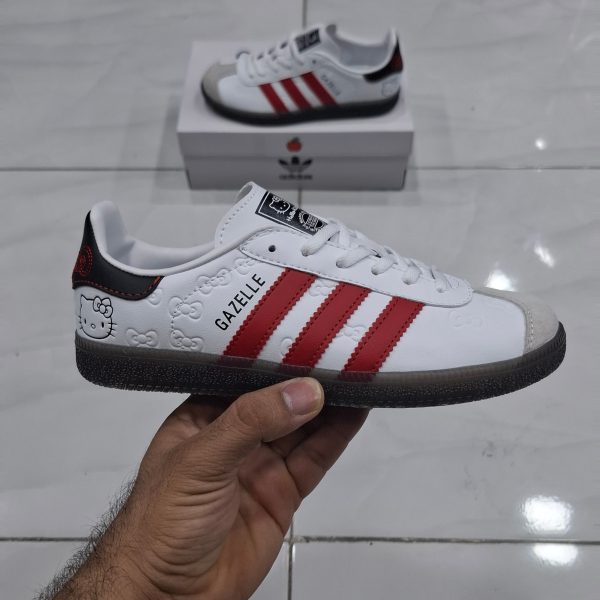 کتونی بچه گانه آدیداس گزل هلوکیتی  Adidas gazelle hello kity - Image 2