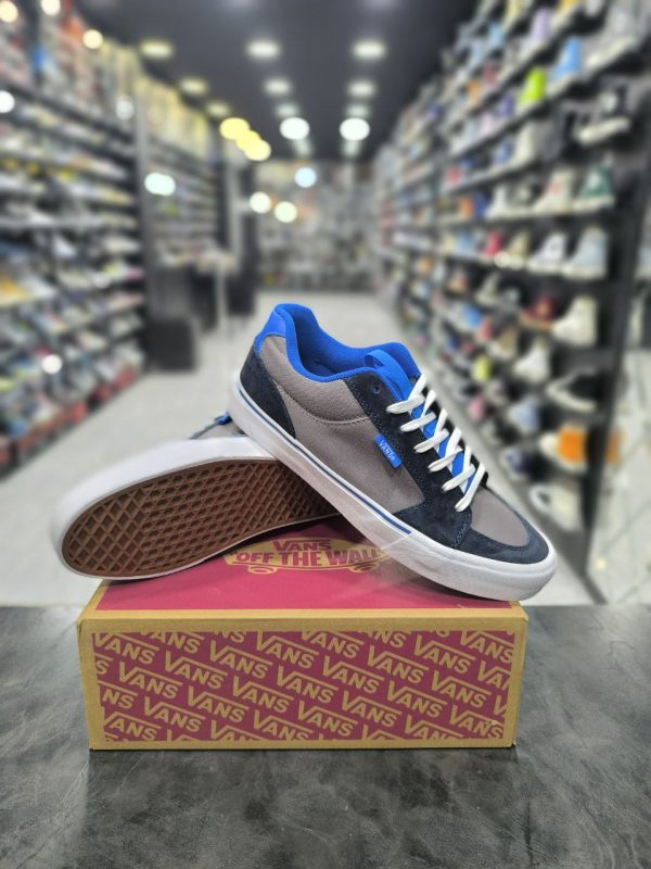 ونس بدون ساق چاکا‌ طوسی آبی Vans Chukka Push Black Grey Blue - Image 3