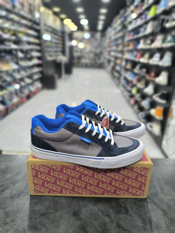 ونس بدون ساق چاکا‌ طوسی آبی Vans Chukka Push Black Grey Blue - Image 2