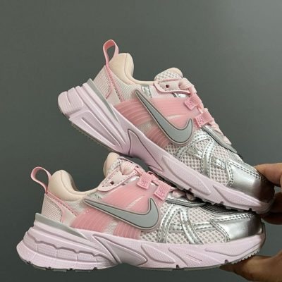کتونی بچه گانه نایک وی ۲ کی ۱ ران تک بندی صورتی Nike V2K.1 Runtekk