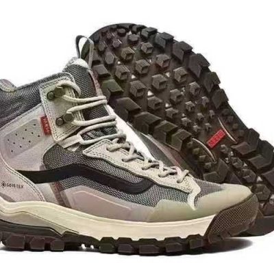 ونس ساقدار گورتکس کرم قهوه‌ای طوسی Vans SK8HI GOER TEX